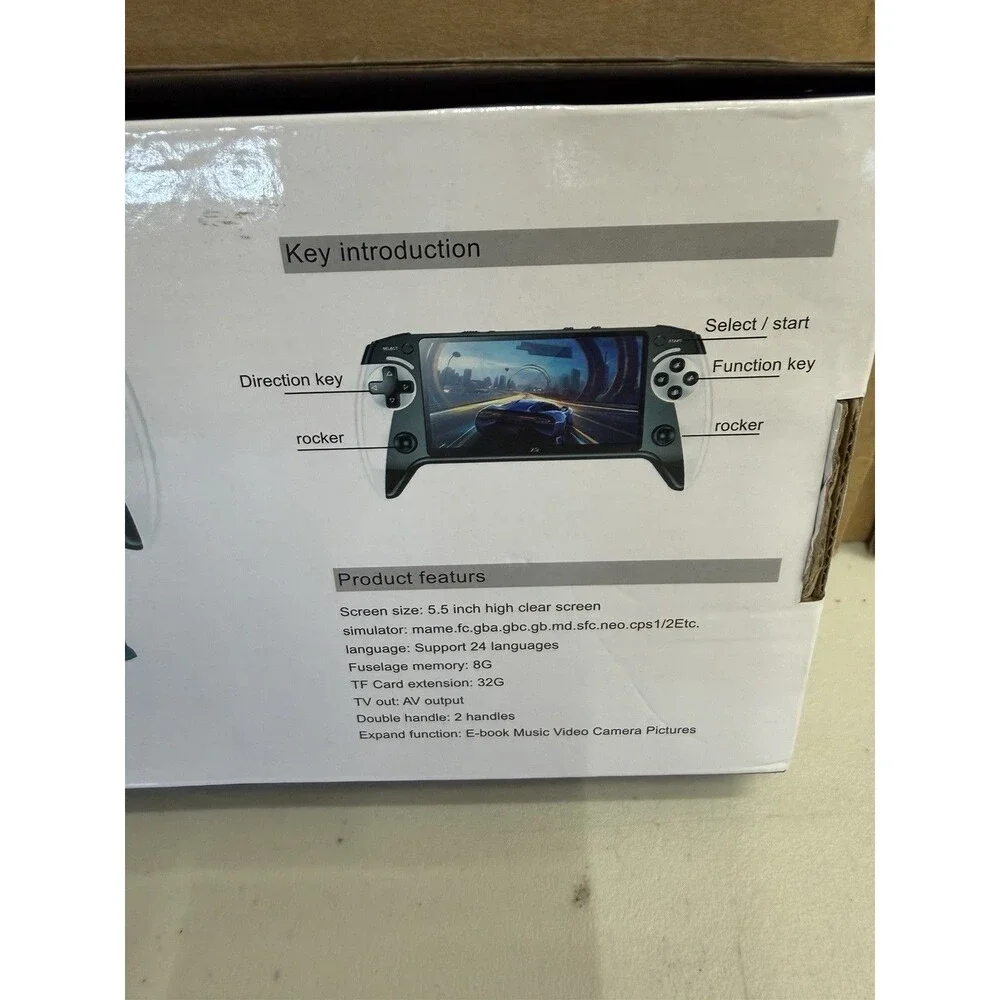 Black Hawk X9 5.5in Large Screen Handheld Game Console w/ TV Connectivity